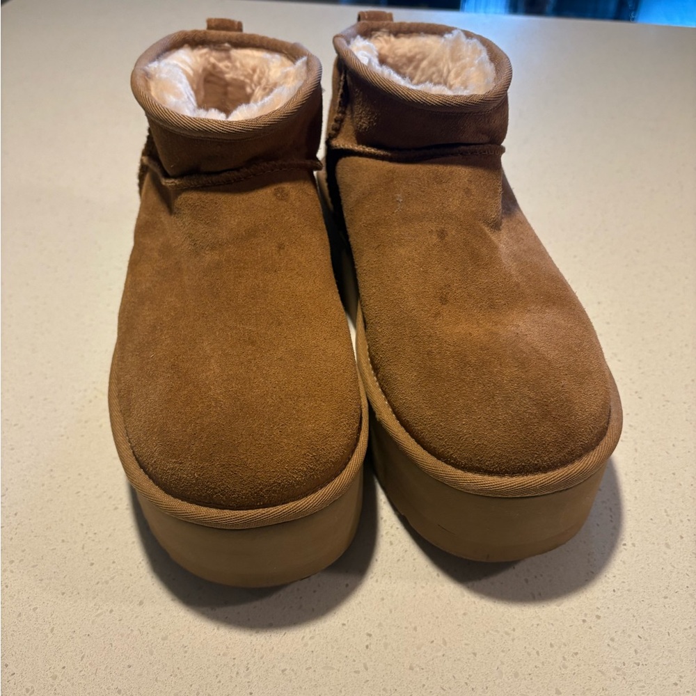 Brown Suede Ankle Boots